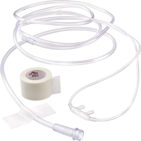 قنية الأنف الناعمة - 7 بوصات موصلات قياسية لأنابيب الأكسجين البالغة (5 أنابيب) in Kuwait