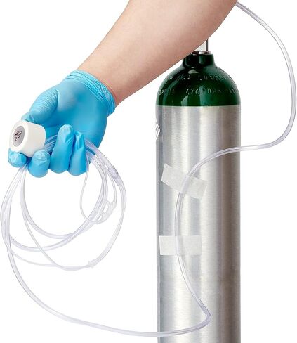 قنية الأنف الناعمة - 7 بوصات موصلات قياسية لأنابيب الأكسجين البالغة (5 أنابيب) in Kuwait