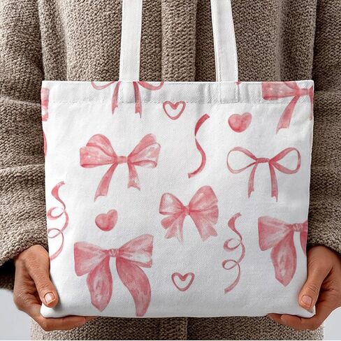 Essme Canvas حمل حقيبة القلب القماشية القابلة لإعادة الاستخدام للنساء أكياس قماش لسوق التسوق بقالة حفل الزفاف. in Kuwait