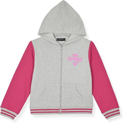 True Religion Girls 2 Piece Fleece Hooded Jogger Set – Zip-Front Hoodie & Sweatpants Outfit in Saudi Arabia