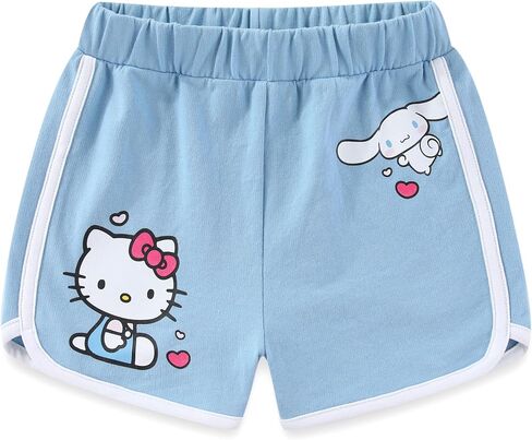 Hello Kitty Girls There Shirt Sere Stirt و Shorts Stirs 2 قطعة للأطفال الكبار in Saudi Arabia