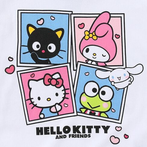 Hello Kitty Girls There Shirt Sere Stirt و Shorts Stirs 2 قطعة للأطفال الكبار in Saudi Arabia