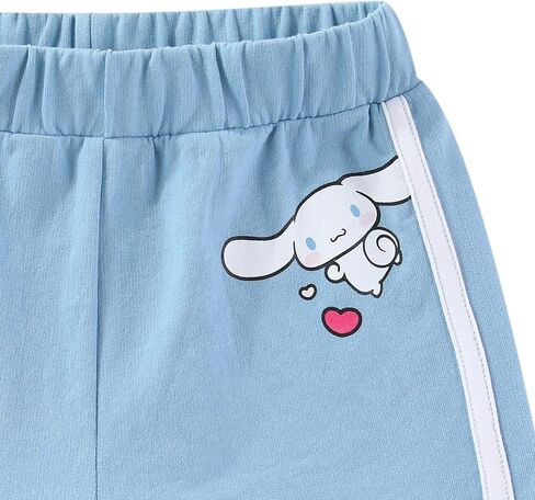 Hello Kitty Girls There Shirt Sere Stirt و Shorts Stirs 2 قطعة للأطفال الكبار in Saudi Arabia