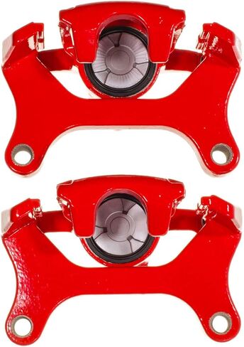 Power Stop Rear S15018 Pair of High-Temp Red Powder Coated Calipers in Saudi Arabia