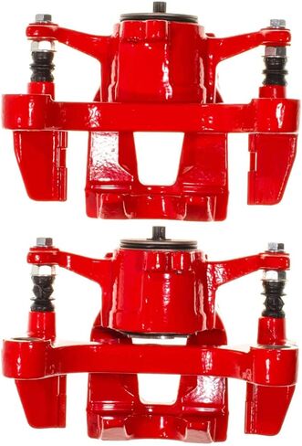 Power Stop Rear S15018 Pair of High-Temp Red Powder Coated Calipers in Saudi Arabia