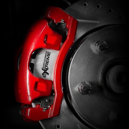 Power Stop Rear S15018 Pair of High-Temp Red Powder Coated Calipers in Saudi Arabia