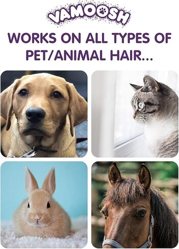 Vamoosh Pet Hair Dissolver for Laundry, 6x3.5oz (2 Boxes), Cat Fur Remover and Dog Hair Removal for Washing Machine (Up to 6 Washes), Laundry Machine Cleaner, Easily Dissolves Dog, Cat, and Animal Fur in Kuwait