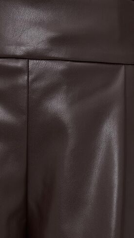 Susana Monaco Women's Faux Leather Pleated Shorts in Saudi Arabia