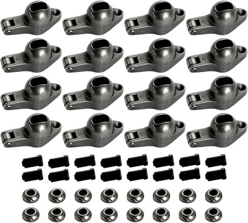 مجموعة ذراع الروك ROCKER TIP 1.7 نسبة 7/16 '' stud steel استبدال لمحرك Chevy BBC 454 in Saudi Arabia