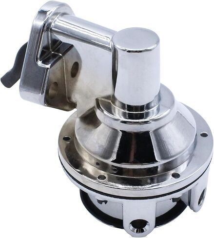 SBC Chrome Mechanical Fuel Pump 6 PSI 1/4" NPT Inlet/Outlet Compatible with Chevy SB 262-400,V8 Engine in Saudi Arabia