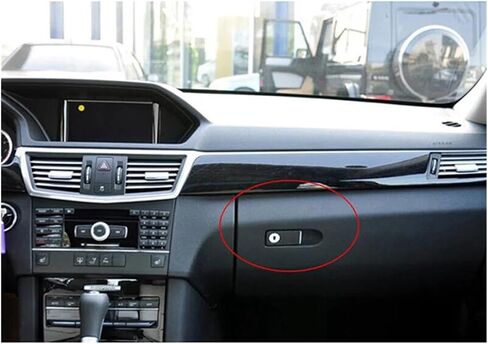 1 قطعة قفاز صندوق مقبض غطاء محول قبضة القفل ملحقات Car أسود C-Class W204 W212 C200 08-14 in Kuwait