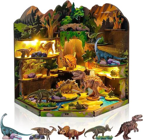 DIY Miniature Dollhouse Kit, Wooden Tiny Doll House Kit with Furniture, Creative Handmade Woodcrafts Toy for Adults, Ideal for Birthday, Christmas, Souvenir Gift, Magic School in Kuwait