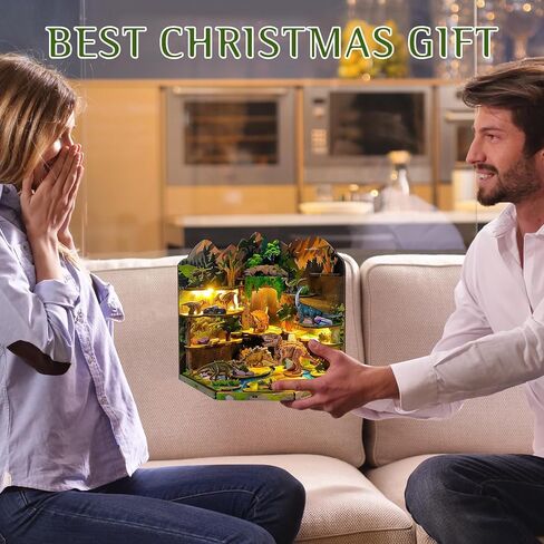 DIY Miniature Dollhouse Kit, Wooden Tiny Doll House Kit with Furniture, Creative Handmade Woodcrafts Toy for Adults, Ideal for Birthday, Christmas, Souvenir Gift, Magic School in Kuwait