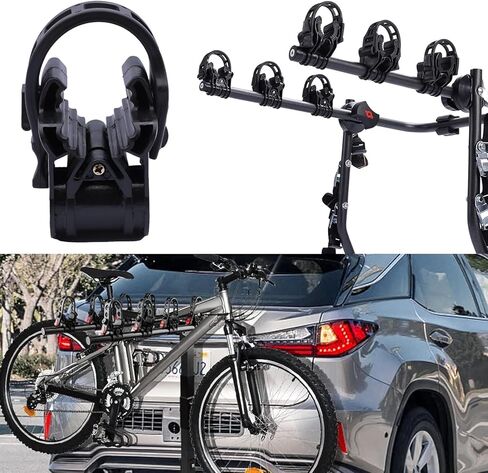 YOLOCKEY 8 قطع أشرطة حامل الدراجة قطع غيار أجزاء دراجة حزام ربط الدراجة حامل بديل الدراجة ربط الأشرطة السفلية استبدال الأشرطة المطاطية رفوف السيارات الملحقات 1-1/4 بوصة & 2 بوصة شاحنة وصلة حمراء in Kuwait