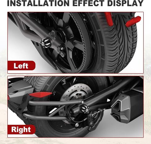 CNC Billet Aluminum Rear Wheel Axle Nut Cover Fit for Can-Am Spyder GS RS RT ST F3 (2008 to Present) | Bolt Locking Cover Axle Covers Nuts (Skull Pattern) in Saudi Arabia