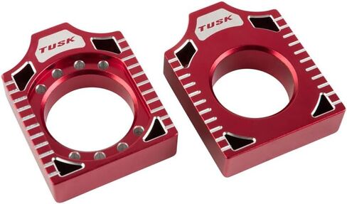 Tusk Axle Blocks Red For Suzuki RM250 2002-2008 in Saudi Arabia