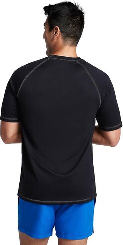 قميص السباحة الرجالي من Speedo بأكمام قصيرة للياقة البدنية Rashguard in Saudi Arabia