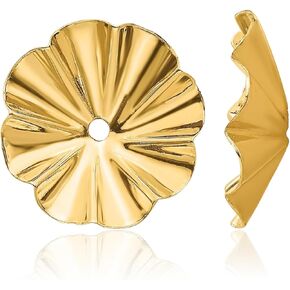 14K Solid Yellow Gold Earring Jackets for Studs in Kuwait