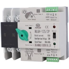 Ats photovoltaic inverter 230V switching uninterruptible dual power supply automatic transfer switch NLQ4-125/2p(2P40A) in Saudi Arabia
