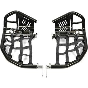 NERF BARS قدم القدم مع واقي الكعب ، متوافق مع 1999-2024 Honda 400EX 400X (NERFS Black & Black Nets) in Kuwait