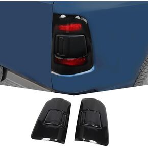 JeCar Tail Light Covers Smoked Taillight Rear Lamp Trim Guards Exterior Accessories Compatible with Dodge RAM 2018-2024 Specific Brake Light, Smoked Black in Saudi Arabia