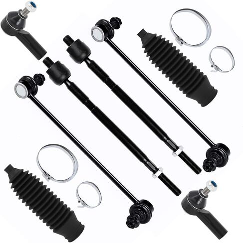 SCITOO 8-PC SET Suspension Kit For Suzuki SX4 Front Inner Outer Tie Rod End Front Sway Bar End Link Front Steering Rack Boot in Saudi Arabia
