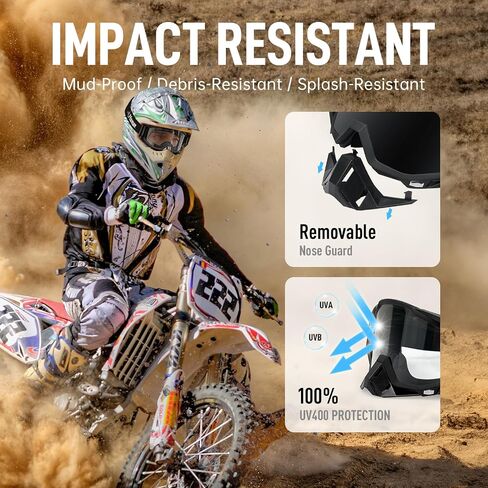Moman Dirt Bike ATV Goggles Motorcycle Gear Riding Motocross Dirtbike in Saudi Arabia