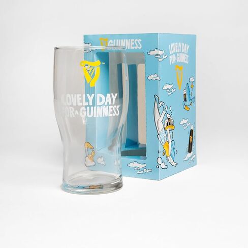Guinness Toucan Pint Glass, Single Glass | 20oz Pints Drinking Cup | Thick Beer Glasses Beer 20 oz Beer Can Glass in Kuwait