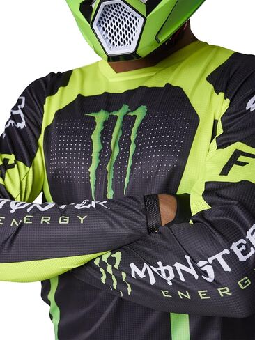 Fox Racing Men's 180 Monster Motocross Jersey, Black, Small in Saudi Arabia