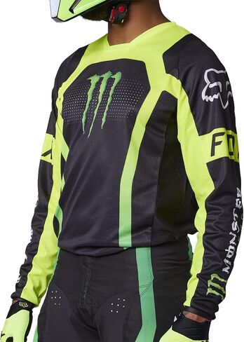 Fox Racing Men's 180 Monster Motocross Jersey, Black, X-Large in Saudi Arabia