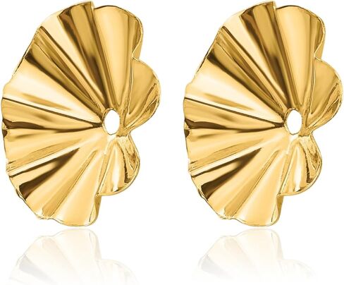 14K Solid Yellow Gold Earring Jackets for Studs in Kuwait