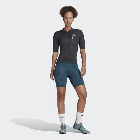 adidas Women's The Parley Padded Cycling Bib Shorts, Utility Green, XL in Saudi Arabia