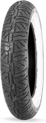 Dunlop Cruisemax Front Motorcycle Tire 130/90–16 (67H) Wide White Wall – Fits: Harley–Davidson® Electra–Glide Classic FLHTC/I® 1991–1998 in Saudi Arabia