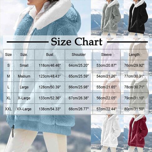 سترة شيربا نساء zip-up حرارة غامضة سترات الصوف غير الرسمية معاطف شتوية دافئة مقنعين مع جيوب in Kuwait