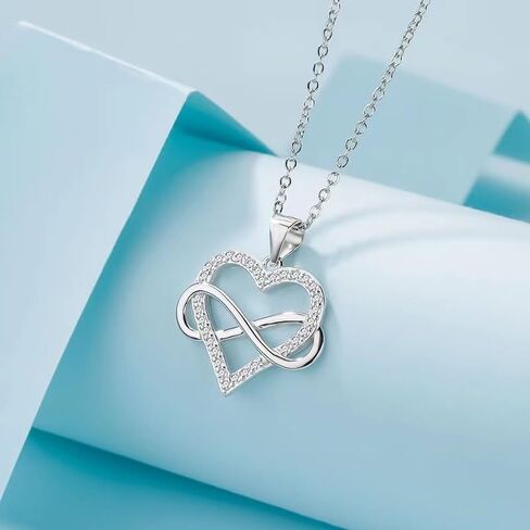 قلادة Masaladi Infinity Heart لقلادة حفيدتي الجميلة هدية حفيدة ، هدية عيد ميلاد ، هدية التخرج in Kuwait