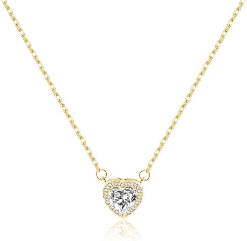 SLUYNZ 925 Sterling Silver CZ Love Choker Necklace for Women Teens Sweet Heart Pendant Necklace for Her Birthday Anniversary in Saudi Arabia