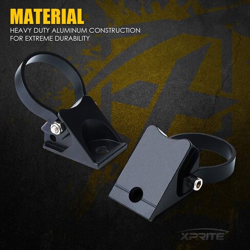 Xprite 1.75 بوصة ROLL BAR أقواس التثبيت ، أقواس الشريط الإضاءة LED عالمي قابلة للتعديل ، حامل قفص لفة ولفظات UTV ATV CAN MAVERICK X3 PORLIS RZR XP جنبًا إلى جنب ومزيد من الطرز in Saudi Arabia
