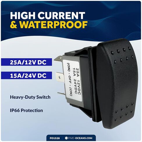 Five Oceans FO4154 On-Off-On Rocker Switch 6 Pins in Saudi Arabia