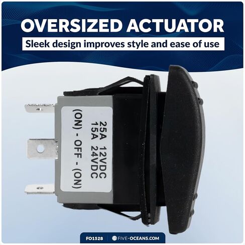 Five Oceans FO4154 On-Off-On Rocker Switch 6 Pins in Saudi Arabia