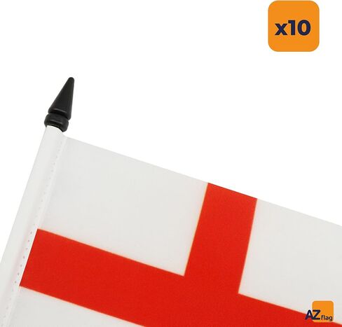 AZ FLAG Gibraltar Table Flag 4'' x 6'' - Gibraltarian Desk Flag 15 x 10 cm - Black Plastic Stick and Base in Saudi Arabia