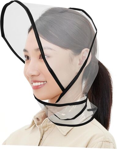 2pcs تسريحة الشعر البلاستيكية قشور رطبة للنساء قبعة أنيقة ومطردة للأيام الممطرة والأنشطة في الهواء الطلق شفافة in Saudi Arabia