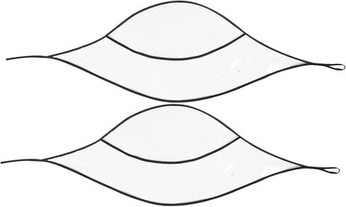 2pcs Rain Bonnet Visor for Women Lightweight Reusable Plastic Rain Hat Protect Hairstyle Weather and Travel-Friendly Design Transparent in Kuwait