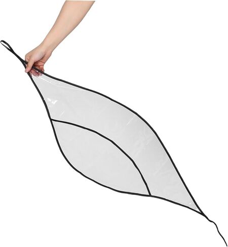 2pcs Rain Bonnet Visor for Women Lightweight Reusable Plastic Rain Hat Protect Hairstyle Weather and Travel-Friendly Design Transparent in Kuwait