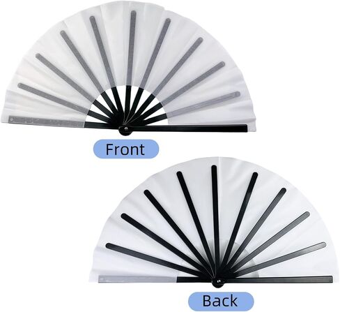 6 Packs 13inch Sublimation Clack Fans Blank Chinese Tai Chi Fan with Black Ribs for Graduation, Festival Dance Party in Saudi Arabia
