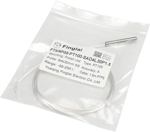 FTARP05 PT100 مقاوم للماء 1.5m كابل النحاس المطلي بالفضة 4 * 30 مم من مستشعر درجة حرارة RTD Probe RTD (ب) in Kuwait