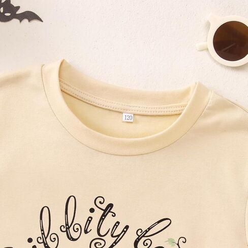 CM C&M WODRO Halloween Shirts for Girl Boy Funny Pumpkin Boo T-Shirt Kids Crewneck Short Sleeve Outfit Tee Tops in Saudi Arabia