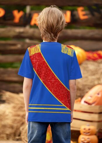 للجنسين للأطفال هالوين مضحكة قصيرة الأكمام قميص لطيف طباعة أعلى 4-14 سنة in Kuwait