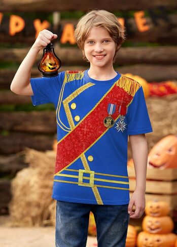 للجنسين للأطفال هالوين مضحكة قصيرة الأكمام قميص لطيف طباعة أعلى 4-14 سنة in Kuwait