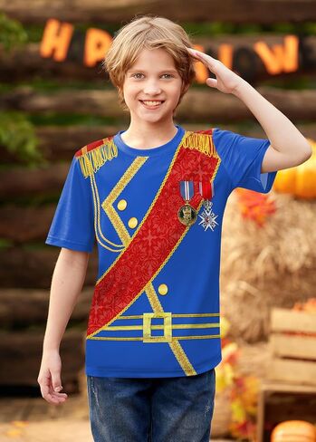 للجنسين للأطفال هالوين مضحكة قصيرة الأكمام قميص لطيف طباعة أعلى 4-14 سنة in Kuwait