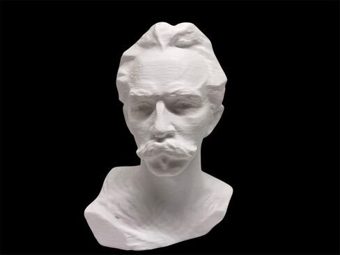 José Marti 3D طباعة تمثال نصفي كلاسيكي ، تمثال جص أبيض ، تمثال فني زخرفي in Saudi Arabia